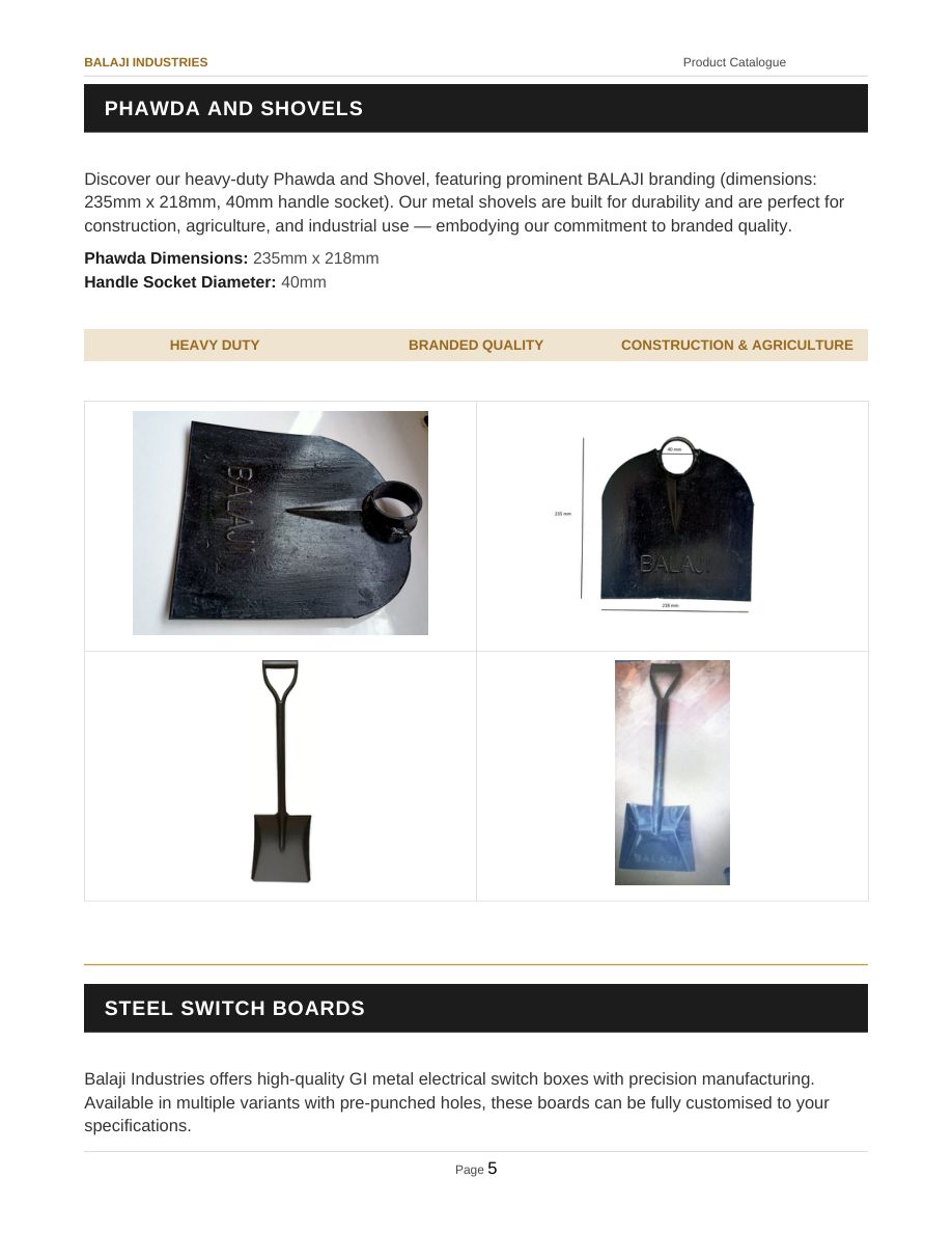 Balaji Industries catalogue — page 5